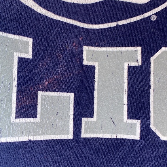 Penn State Mens Nittany Lions Blue and White Short Sleeve T-Shirt Size Medium - Picture 4 of 7